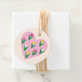 Mooie tulpen. Bedankjes Labels (In situ)