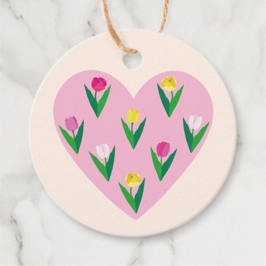 Mooie tulpen. Bedankjes Labels (Voorkant)