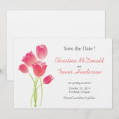 Mooie Tulpen - bewaar de datumkaarten Kaart (Voorkant / Achterkant)