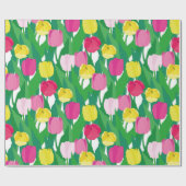 Mooie tulpen. cadeaupapier (Vlak)