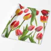Mooie Tulpen Cadeaupapier (Uitgerold)