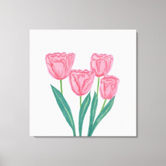 Mooie tulpen canvas afdruk (Voorkant)