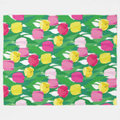Mooie tulpen. fleece deken (Voorkant (Horizontaal))