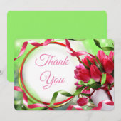 Mooie tulpen Hartelijk dank Bedankkaart (Voorkant / Achterkant)