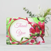 Mooie tulpen Hartelijk dank Bedankkaart (Staand voorkant)