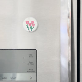 Mooie tulpen magneet