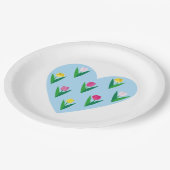 Mooie tulpen. papieren bordje (Gekanteld)