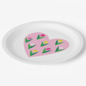 Mooie tulpen. papieren bordje (Gekanteld)