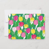 Mooie tulpen. RSVP kaartje (Achterkant)
