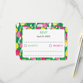 Mooie tulpen. RSVP kaartje