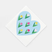 Mooie tulpen. servet (Hoek)