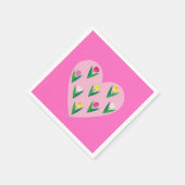 Mooie tulpen. servet (Hoek)