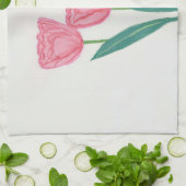 Mooie tulpen theedoek (Gevouwen)