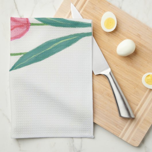 Mooie tulpen theedoek (Quarter Fold)