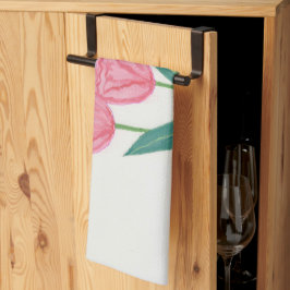 Mooie tulpen theedoek