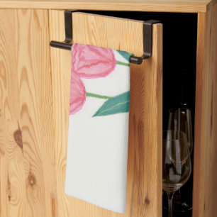 Mooie tulpen theedoek