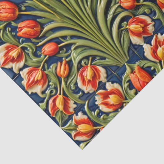 Mooie Tulpen Trendy Collectie Tissuepapier (Detail)