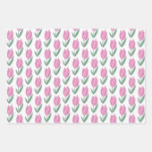 Mooie Tulpens Inpakpapier Set van 3 Vel (Voorkant 2)