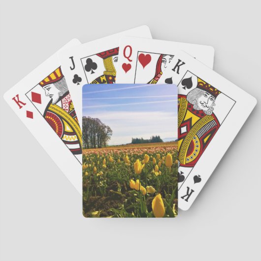 Mooie Tulpvelden, Oregon Pokerkaarten (Achterkant)
