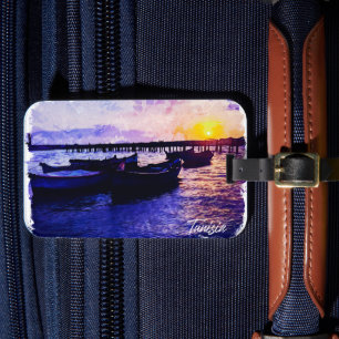 Mooie Tunesië vakantie souvenir Bagagelabel