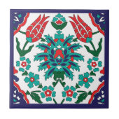 💙 💚 mooie Turkse tegels, blauwe achtergrond Tegeltje (Voorkant)