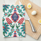 💙 💚 mooie Turkse tegels Theedoek (Quarter Fold)