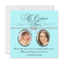 Mooie turquoise blauwe foto Quinceanera
