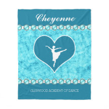 Mooie Turquoise Dancer met Monogram