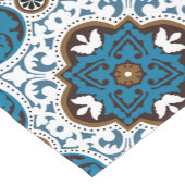 💙 mooie turquoise en brown Azulejos, V  Korte Tafelloper (Hoek)