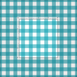 Mooie Turquoise Gingham Stof