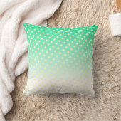 Mooie turquoise groene witte gele diamanten kussen (Deken)