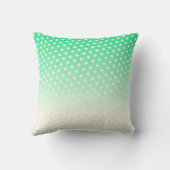 Mooie turquoise groene witte gele diamanten kussen (Achterkant)