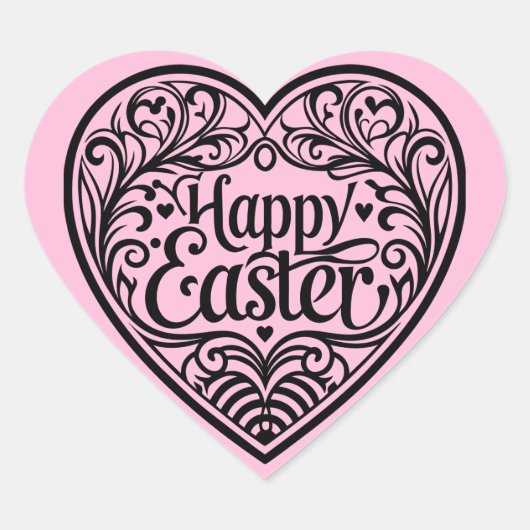 Mooie turquoise konijn happy Easter stickers (Voorkant)
