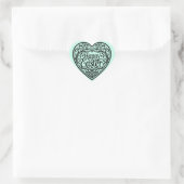 Mooie turquoise konijn happy Easter stickers (Tas)