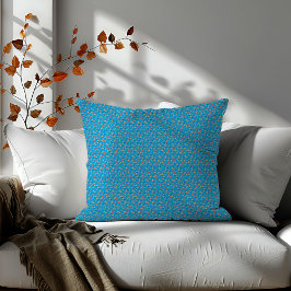 Mooie turquoise minimalistische vlinderaccent blau kussen