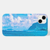 Mooie turquoise oceaangolven Case-Mate iPhone case (Achterkant (horizontaal))