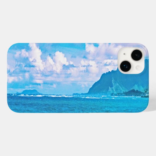 Mooie turquoise oceaangolven Case-Mate iPhone case (Achterkant (horizontaal))