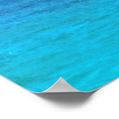 Mooie turquoise oceaangolven poster (Hoek)