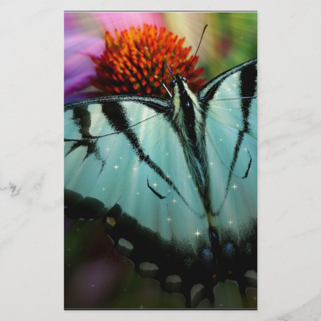 Mooie Turquoise Swallowtail Butterfly (Voorkant)
