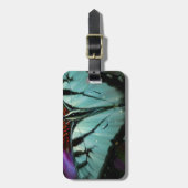 Mooie Turquoise Swallowtail Butterfly Bagagelabel (Voorkant verticaal)