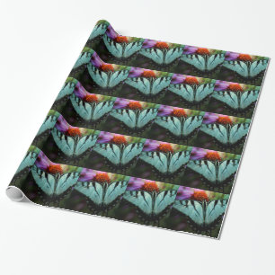 Mooie Turquoise Swallowtail Butterfly Cadeaupapier