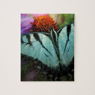 Mooie Turquoise Swallowtail Butterfly Legpuzzel