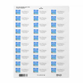 Mooie Turquoise Tropisch Strand - Adres Etiket (Full Sheet)