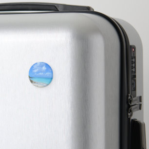 Mooie turquoise tropische strand magneet