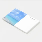 Mooie turquoise tropische strand post-it® notes (Schuin)