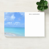 Mooie turquoise tropische strand post-it® notes (Kantoor)