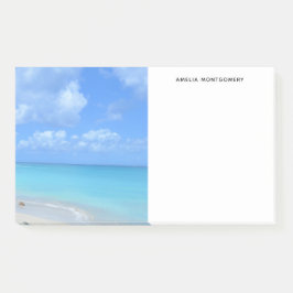 Mooie turquoise tropische strand post-it® notes