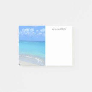 Mooie turquoise tropische strand post-it® notes