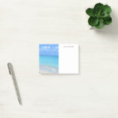 Mooie turquoise tropische strand post-it® notes (Kantoor)