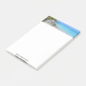 Mooie turquoise tropische strand  post-it® notes (Schuin)